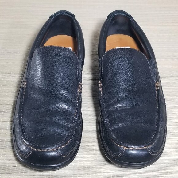 Cole Haan Mens 8.5 M Tucker Venetian Slip-On Loafers Black Leather Casual - Picture 2 of 14